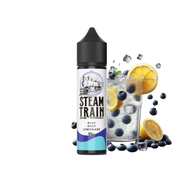 Steam Train - Disposable Edition - Vapeshot 20mL Shake 'n' Vape / Blue Razz Lemonade