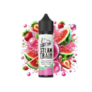 Steam Train - Disposable Edition - Vapeshot 20mL Shake 'n' Vape / Strawberry Watermelon Bubblegum