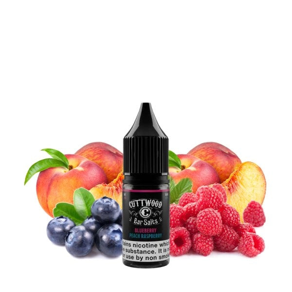 CuttWood Bar Salts - Blueberry Peach Raspberry Nic Salts 10mL - 20mg