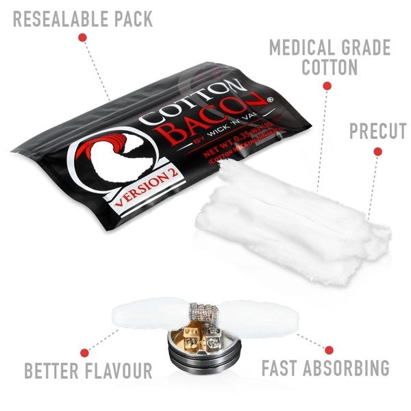 Wick N' Vape Cotton Bacon V2 - Image 2