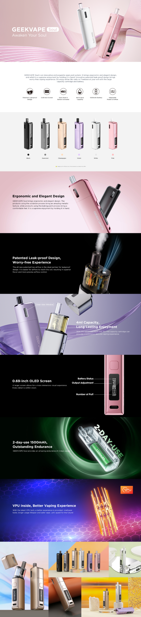 Geekvape Soul Pod Kit 1500mAh - Image 10