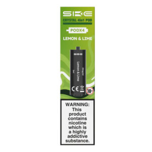 SKE Crystal 2400 4 in 1 Replacement Pods PODx4 - Lemon Lime