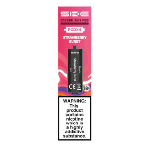 SKE Crystal 2400 4 in 1 Replacement Pods PODx4 - Strawberry Burst