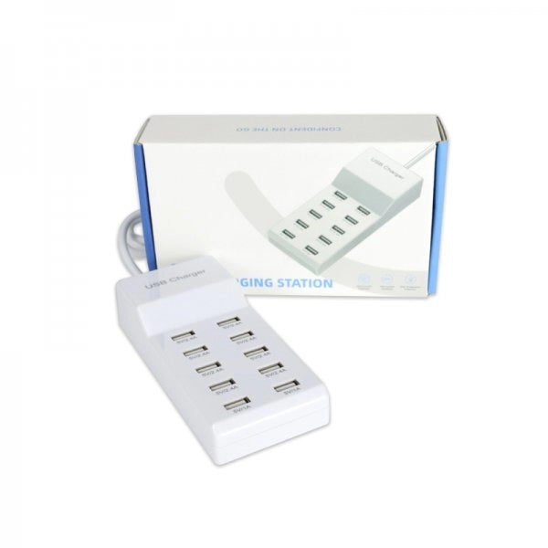 10 Port USB Charging Station 50W 727U