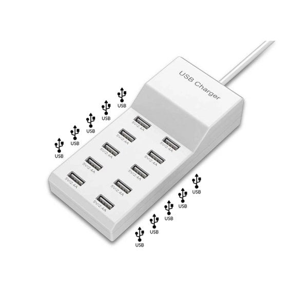 10 Port USB Charging Station 50W 727U - Image 2